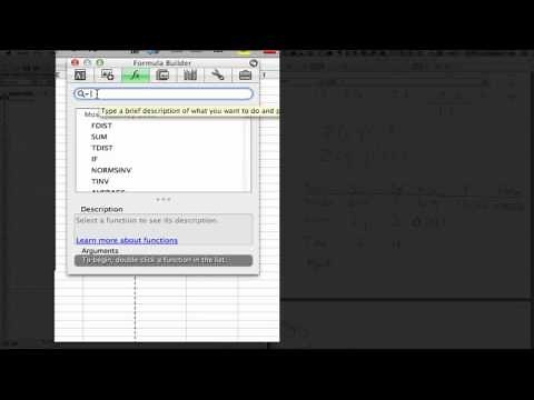 Using excel to get P-value for F statistic