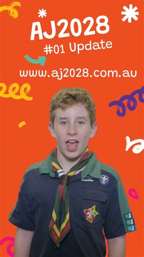 The AJ2028 journey has officially begun! Our first newsletter is out – and we want your ideas for the official AJ2028 badge and slogan. Share it with your Unit, brainstorm together, and submit your entries for the chance to win a $50 Scout Shop voucher! Sign up at https://www.aj2028.com.au/ to get AJ2028 news and opportunities direct to your inbox. Leaders: please share this with your future Scouts, Scouts, Venturers, and Rovers to get them excited and signed up for AJ2028! | Scouts SA