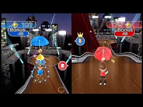 Wii Play: Motion - Two-Player Wind Runner Versus Mode