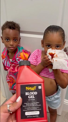 Londyn nose bleed prank on dad #shorts