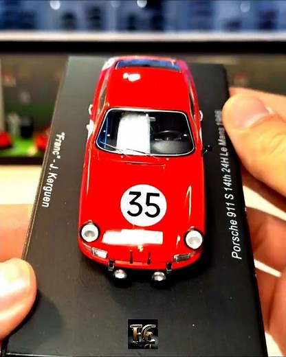 1966 Porsche 911S Coupe Team J. Francn "Nr.35 GT2.0 Winner 24h Le Mans" by Spark (1/43 scale)