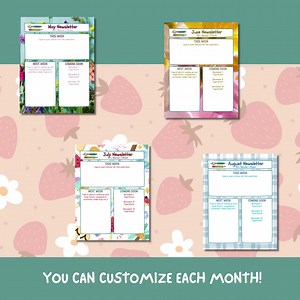Editable Classroom Newsletter Templates | Full Year Monthly Pack | Canva Teacher Newsletter Bundle, Back to School Flyer - Etsy Australia