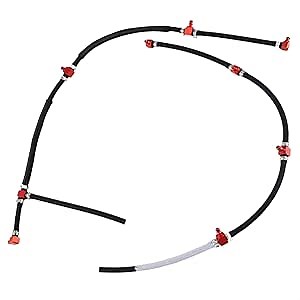 Set of Diesel Fuel Injector Fuel Return line Assembly Compatible with 2004.5-2010 GM Duramax 6.6L LLY LBZ LMM 2004-2010 Sierra Silverado 2500HD 3500HD Replace# 97328733 98062291