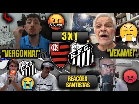 REAÇÕES dos SANTISTAS - FLAMENGO 3x1 SANTOS - BRASILEIRÃO 2026 - REACT VAMOS RIR DO PEIXE!