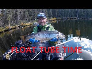 Fall fly fishing from a float tube -- part 1