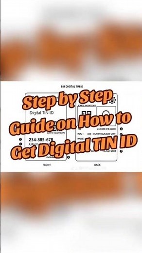 Paano Kumuha ng Digital TIN ID (How to Get Digital TIN ID)