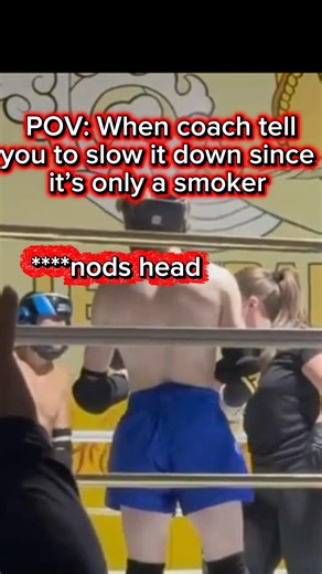 WHEN COACH TELLS YOU TO SLOW IT DOWN BUT NATURAL INSTINCTS COME OUT #boxing #kickboxing #muaythai