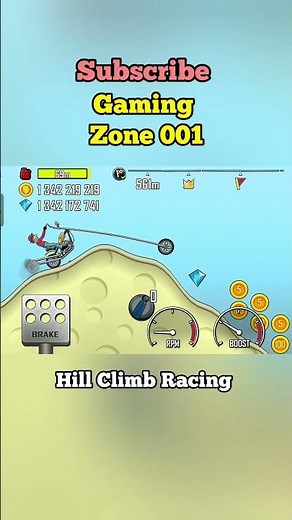 Hill Climb Racing || unlimited Money mod || Gaming Zone 001 #shorts