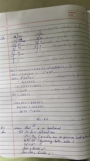 Class 10 imp maths ch1 notes #rbseboard2026#viralshorts