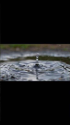 Slow Motion Water Drop ASMR | Relaxing Ripples & Splash Sounds (4K Vertical) #asmr #satisfying