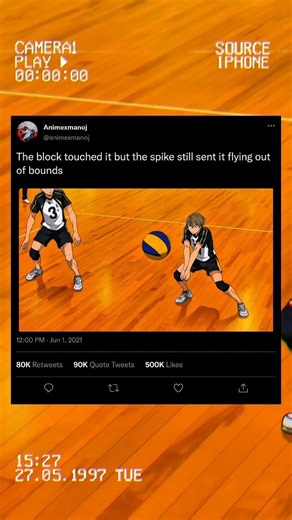 the strongest spike by him #haikyuu #sports #anime