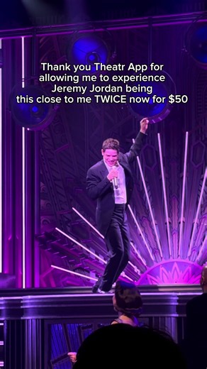 Jeremy Jordan’s Just In Time curtain call! dream lover where are you? #theatrambassador #broadway #viral #jeremyjordan #nyc