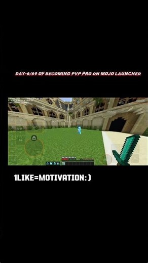 Becoming Pro in PvP On Mojo Launcher-Day 6 | #minecraft #shorts