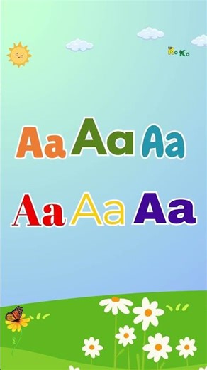 #AlphabetSong Fun Letter A Song for Kids 🍎 Learn the Alphabet with Animals and Objects