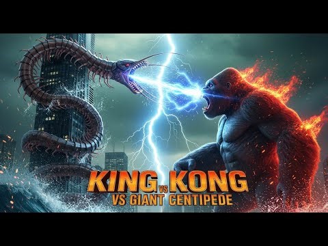 King Kong vs Giant Centipede | Epic Final Battle for the City | FULL HD