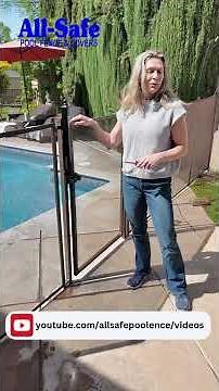 Jen Adjusts the Gate | Pool Fence Safety Demo for Secure Backyard Swimming Protection