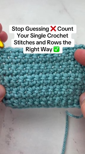 Counting Single Crochet Stitches and Rows Effectively