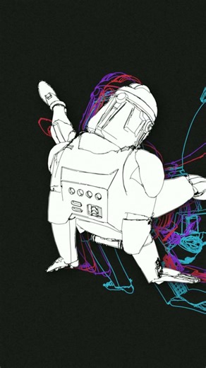 Clone Trooper Hand drawn Marker Animation BreakDance by iamYork