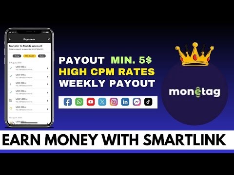 Monetag Smartlink Earning Guide / Earn 1000$ from monetag Smartlink 🎉
