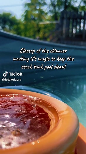 Full review coming soon ✨ Pool maintenance doesn’t have to be complicated. If you own a stock tank and don’t want to drill holes in your tank, we’re in the same boat! It is possible to keep your pool clean and have a simple setup. This skimmer filter pump picks up sunscreen oil, laundry detergent (from swimsuits), bug spray, tree debris & bugs in matter of an hour! Link in bio to our stock tank accessories and pool pump/skimmer. #bestwaypool #stocktankpool #stocktankdiy #poolmaintenance #cleanto