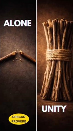 A bundle of sticks can't be broken #unity #strength #message
