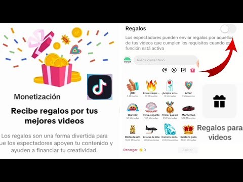 Como activar los regalos en videos para tik tok 2026