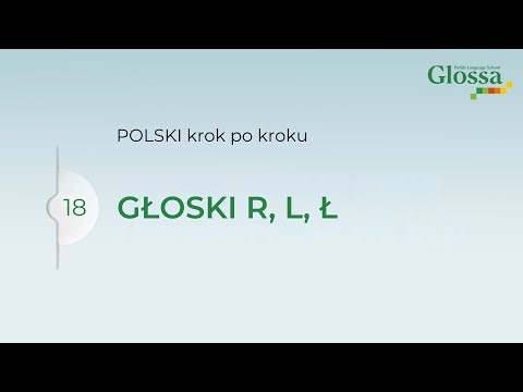 CONSONANTS R, L, Ł in Polish