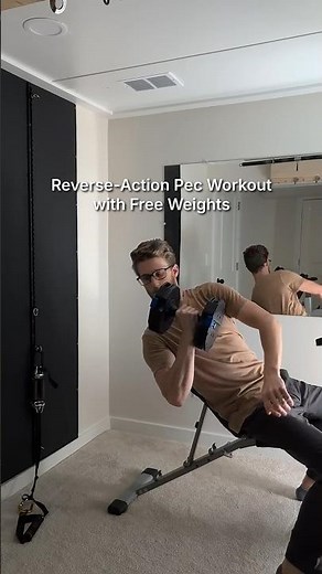 Reverse-Action Pec Workout #biomechanics #hypertrophy #strengthandconditioning