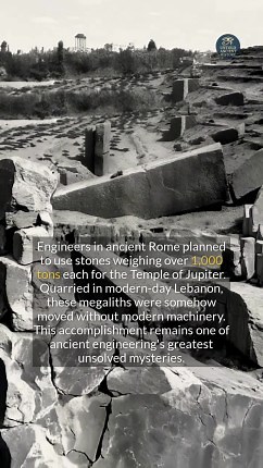 2.2K views · 40 reactions | How could Roman engineers move 800-ton stones with no modern machines? #ancienthistory #archaeology #history | Untold Ancient History | Facebook