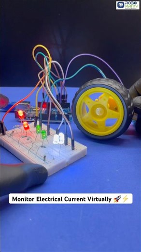 Monitor Electrical Current Virtually 🚀⚡ #roboarmy #arduinoproject #virtualcurrentmonitor