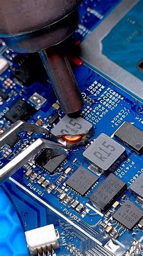 Acer Nitro 5 Inductor CPU Power Replacement #acer #repair #electronics