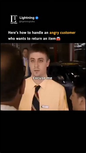 Business | Wealth |Mindset on Instagram: "When handling an angry customer who wants to return an item, stay calm and professional. Begin by listening carefully without interrupting — let them express their frustration. Show empathy by acknowledging their feelings and apologizing for the inconvenience, even if it wasn’t your fault. Once they’ve explained the issue, review your return policy and clearly explain the available options. Offer a fair solution, such as a refund, exchange, or store cred