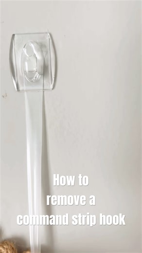 How to remove a command strip hook from the wall, no damage