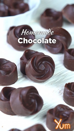 Homemade Chocolate #chocolate #homemade #reels #tasty | Yum