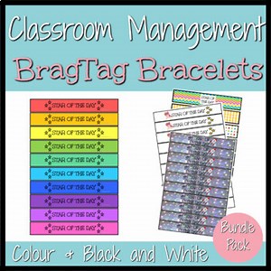 Brag Tag Bracelets Bundle Pack- Strategies for Classroom Management