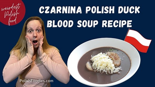 A symbolic Polish soup, the traditional czernina is made with duck blood. If you want to taste something different yet steeped in tradition, try this popular Polish duck blood soup! Here's how you can make it: | Polish Foodies - The Best Polish Food Recipes