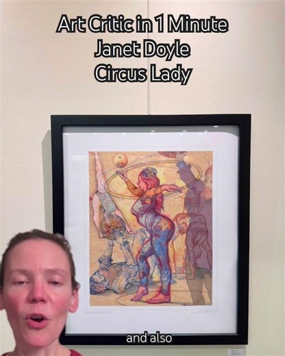 Art Critic in 1 Minute Circus Lady Janet Doyle #digitalart #figuredrawing #artreview #artwork
