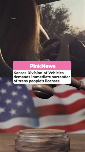 Kansas tells trans residents to surrender driver's licenses after veto override