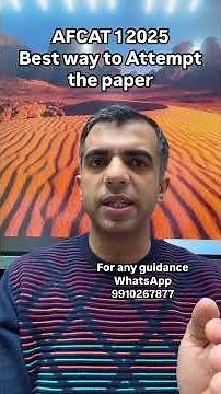 AFCAT 1 2025 Exam Tips I Best way to Attempt the Questions #afcat #sharadmudgal