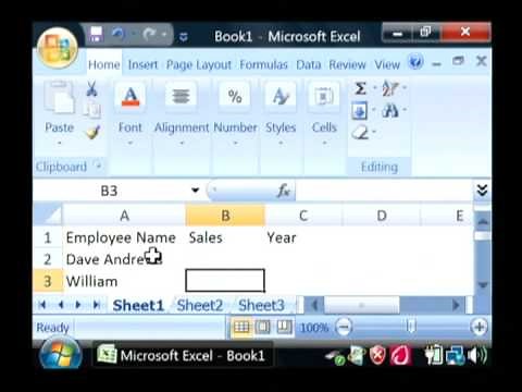 Computer Help : How to Use Excel