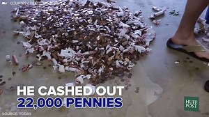 241K views · 2.4K reactions | This man just paid his speeding ticket with 22,000 pennies. | AOL | Facebook