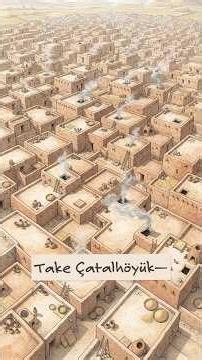 9,000-Year-Old City With No Streets, No Doors, And Rooftop Entrances #çatalhöyük #history #facts
