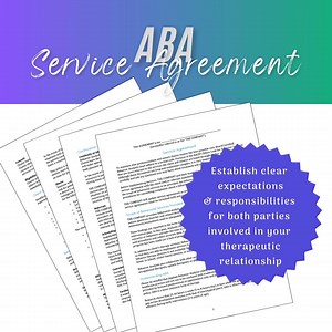 ABA Therapy Service Agreement - Etsy UK