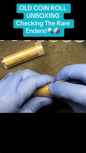 "OLD COIN ROLL UNBOXING Checking The Rare Enders!🔍🪙 #coinrollhunting... | coins