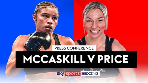 Lauren Price goes head-to-head with Jessica McCaskill at press conference after world title fight is announced