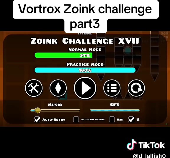 Vortrox and Zoink's Geometry Dash Challenge