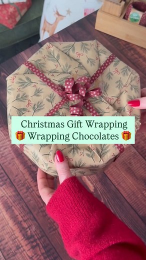 Christmas Gift Wrapping - Wrapping a Box of Chocolates 🍬 Next up in our Christmas wrapping series, we’re tackling how to wrap chocolates in those awkwardly shaped boxes, because even the smallest gifts deserve a little extra love and effort. Whether it’s a fancy assortment or a simple sweet treat, our clever wrapping hack will help you turn it into something that looks beautifully considered and festive. With a few easy folds and some creative touches, you can transform an everyday box of choco