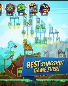 All the classic bird-slinging, tower-destroying and pig-popping of the original Angry Birds squeezed into intense competitive tournaments🏟 | Angry Birds Friends