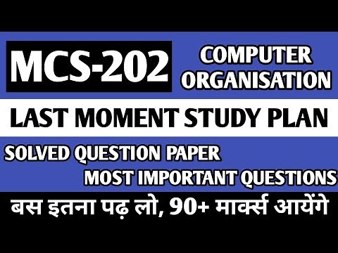 MCS202 Most Important Questions | MCS202 Previous Year Question Paper | MCS202 Solved Question Paper