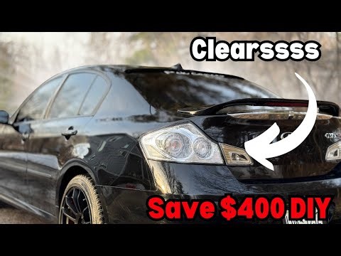 I Built Full Clear tails For My G37! Custom DIY Mod